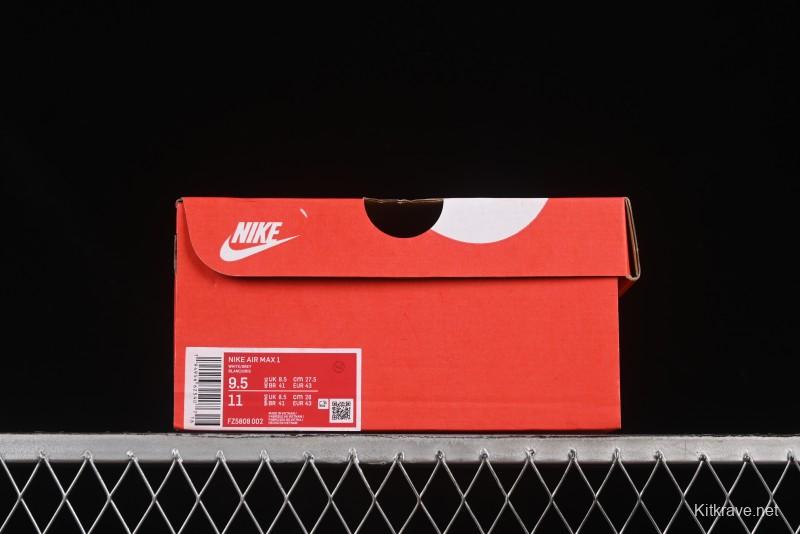 Nike Air Max 1 Retro Running Shoes with Half-Sole Air Cushion - FZ5808-002