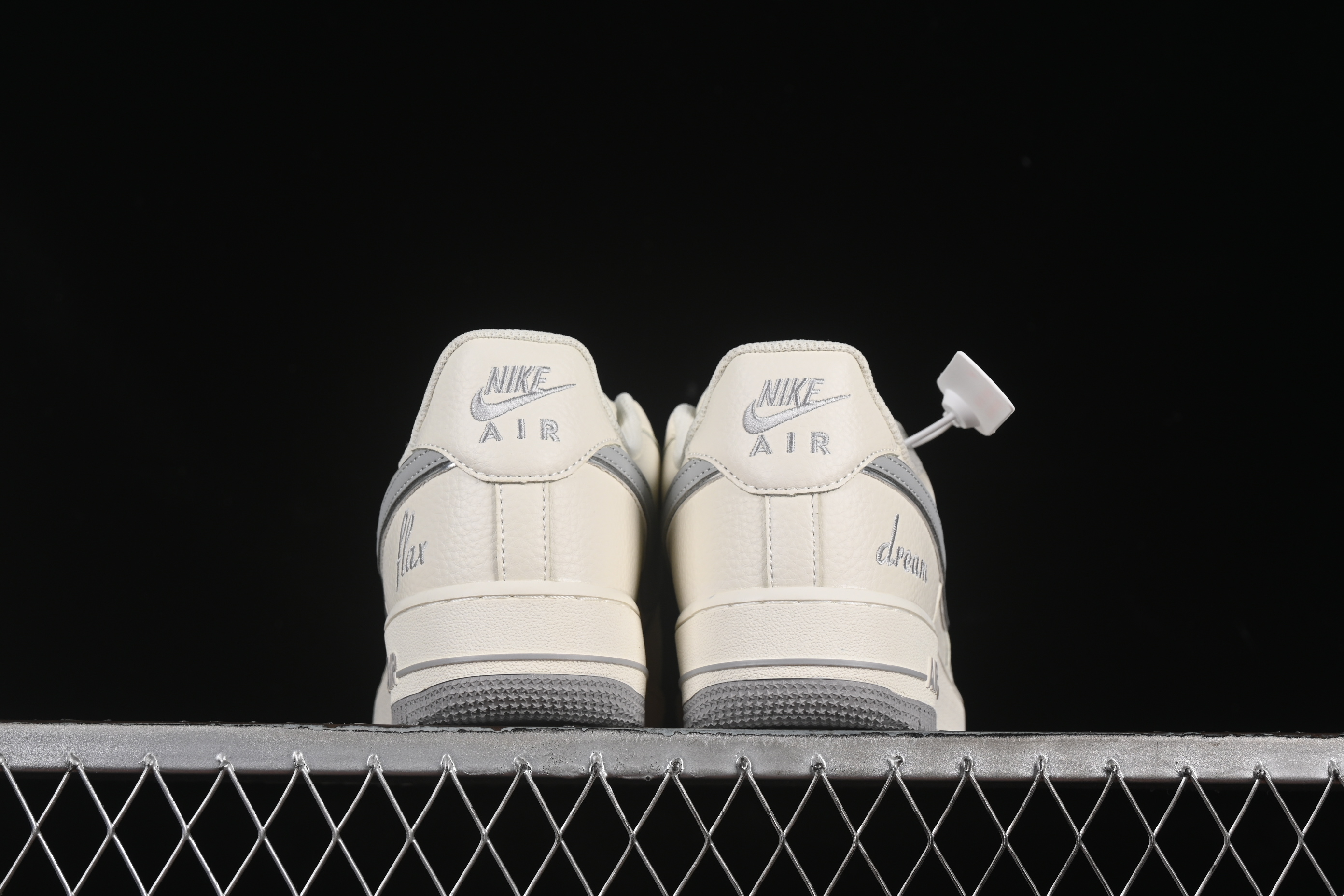 Nike Air Force 1 '07 Low Dream White Grey Swoosh Casual Sneakers - DR2024-106