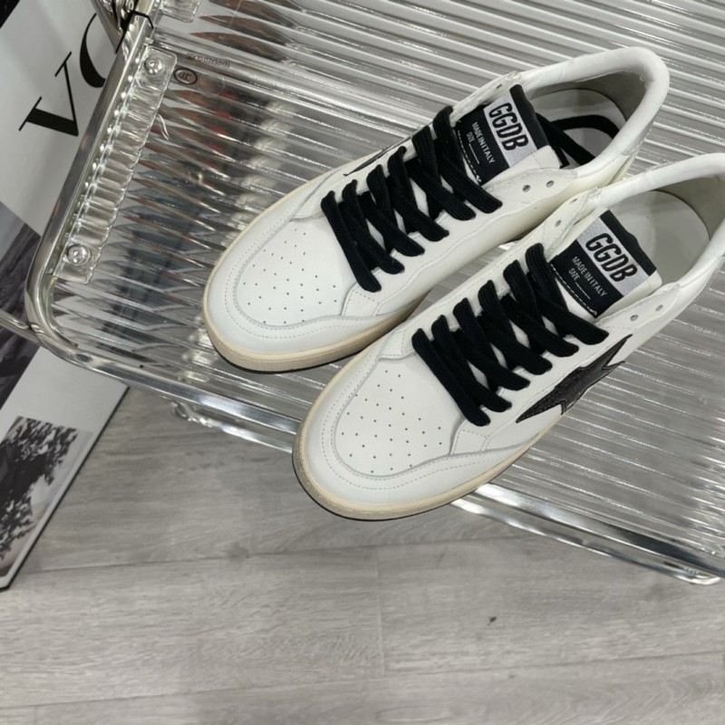 2024 Unisex GGDB White Black Leather Sneakers MJ00260