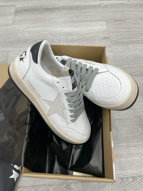 2024 Unisex GGDB White Black Leather Low Top Sneakers MJ00260