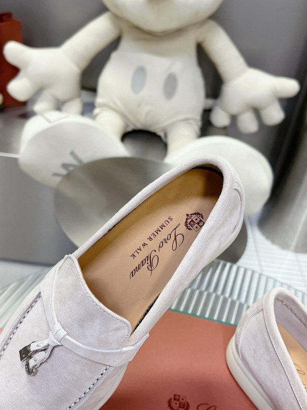 2024 Men Le Parmentier White Suede Loafers MJ00270