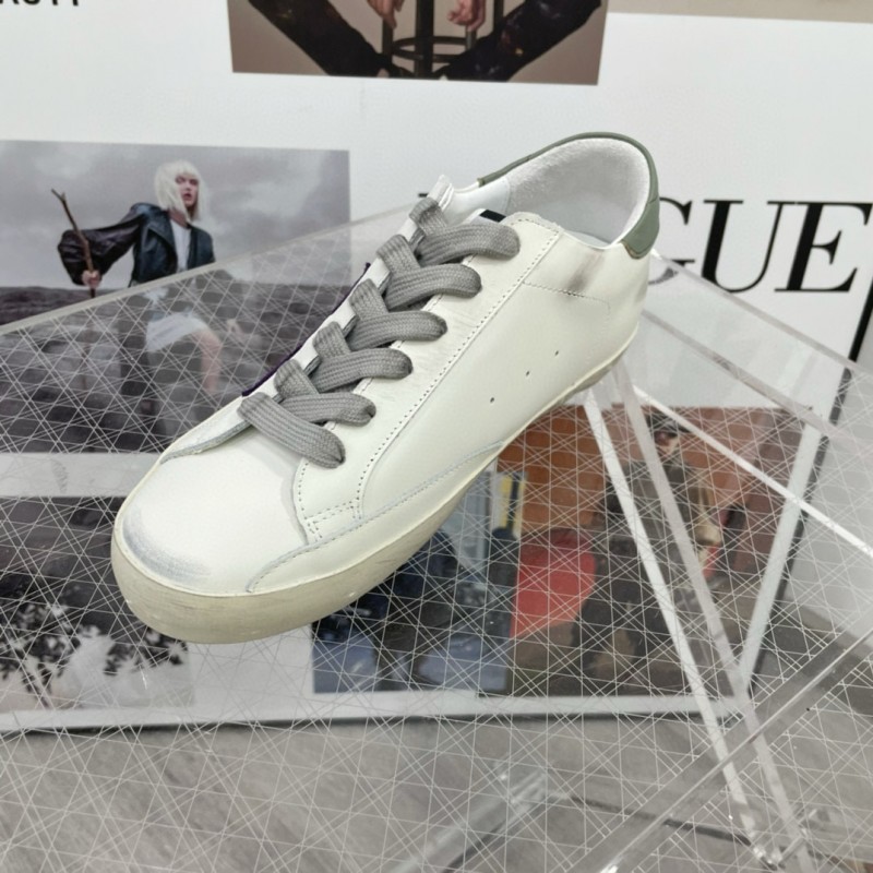 2025 Women GGDB White Purple Leather Sneakers