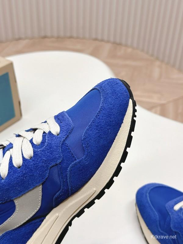 2024 Men Autry Blue Grey Suede Mesh Sneakers MJ00330
