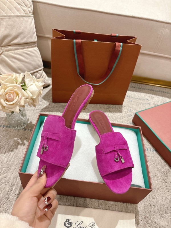2025 Slippers Le Parmentier Pink Suede Slippers