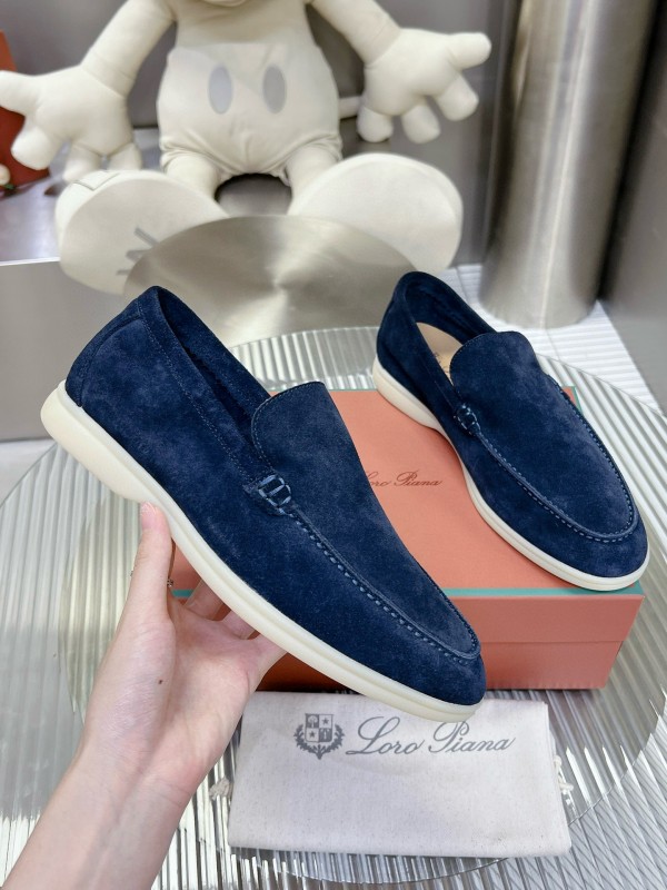 2024 Men Le Parmentier navy suede loafers