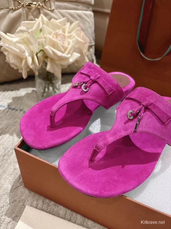 2025 Slippers Le Parmentier Pink Suede Slippers