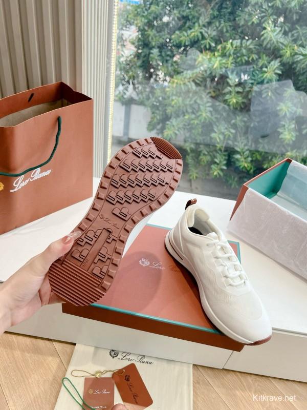 2024 Unisex Le Parmentier White Knit Top Version Thick Sole Casual Shoes MJ00340(F)