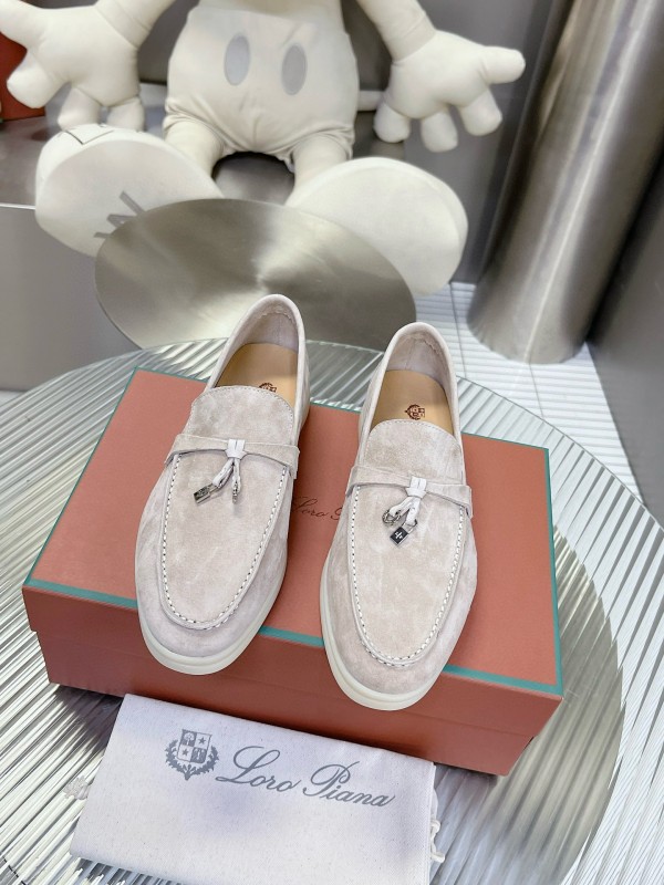 2024 Unisex Le Parmentier Beige Suede Loafers