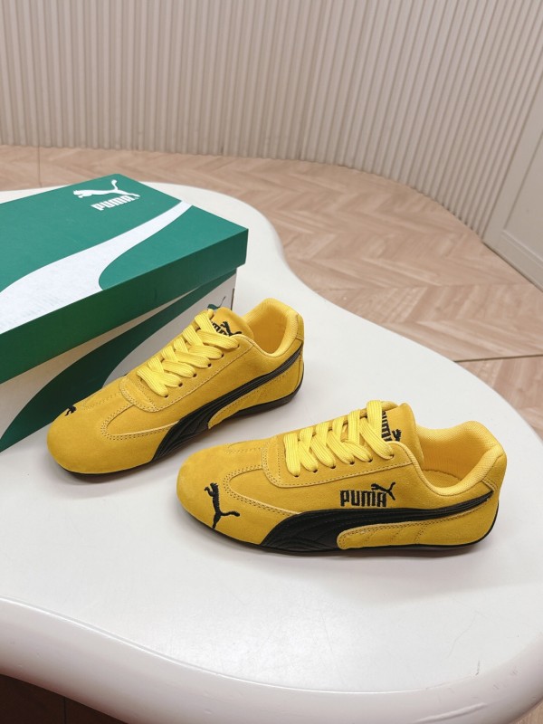 2025 Women Puma Yellow Suede Speedcat Sneakers LY00280
