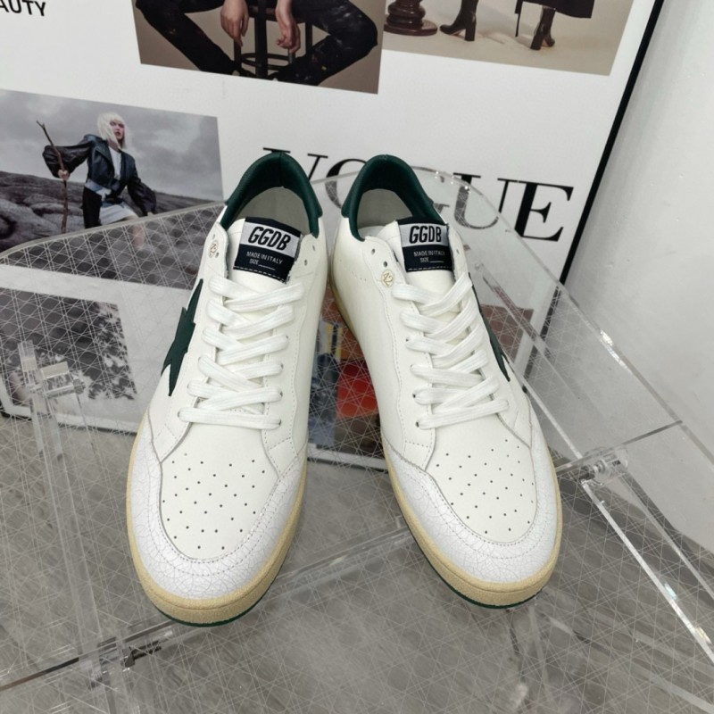 2024 Unisex GGDB White Green Leather Sneakers MJ00260