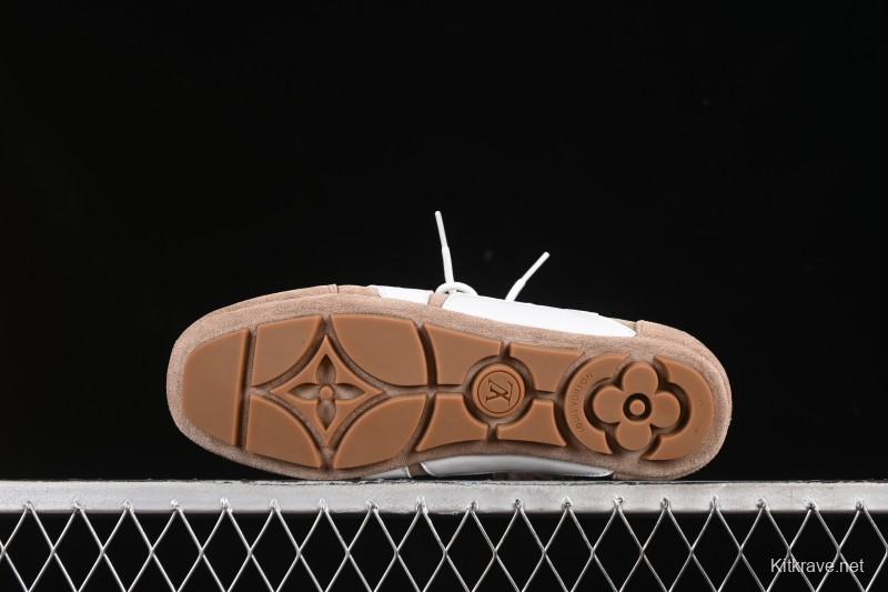 Louis Vuitton Sneakerina Round Toe Lace-Up Ballet Style Flat Training Shoes - N.F6