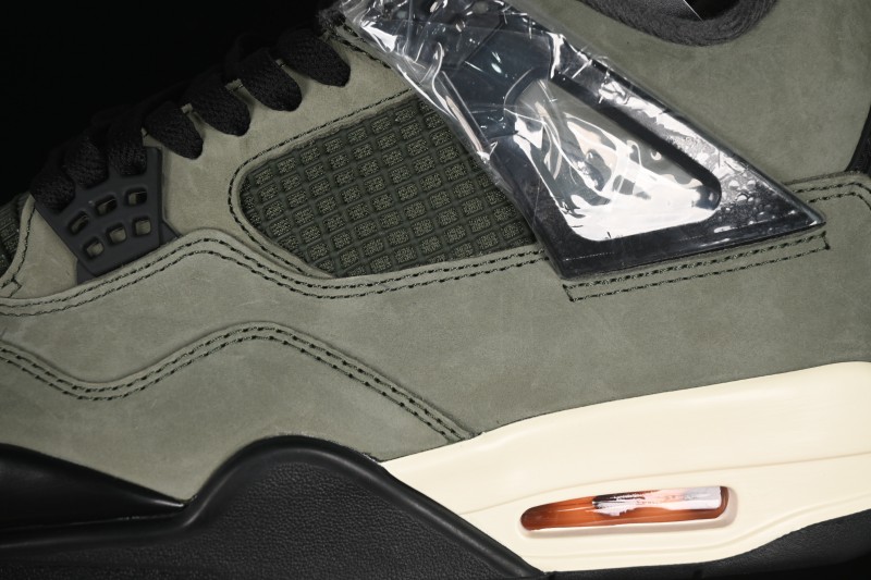 Nike Air Jordan 4 Retro OG Undefeated Collaboration Olive Green Suede - IB1519-200