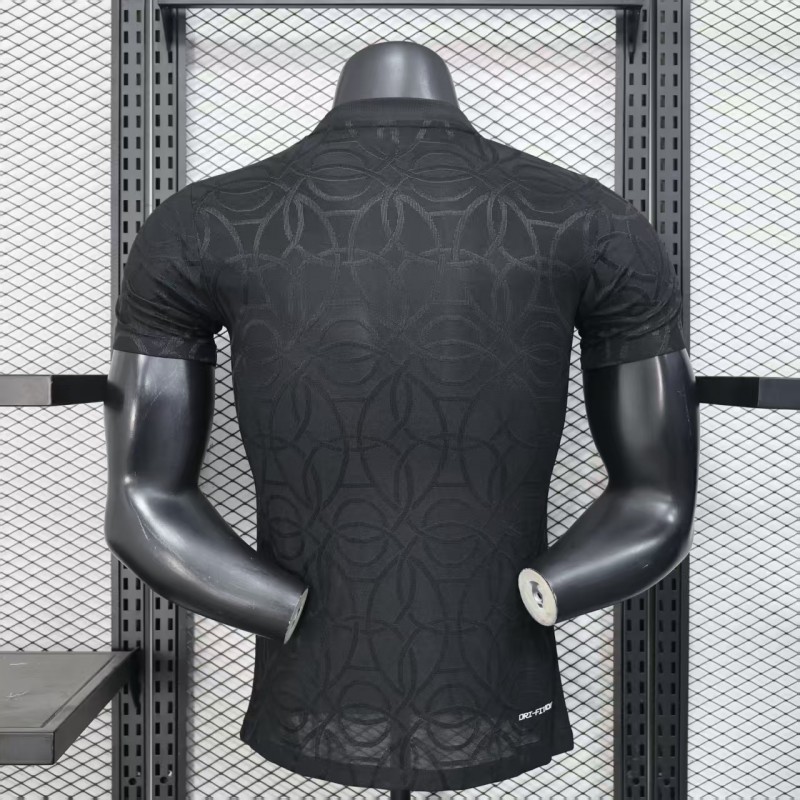 Player Version 25/26 Paris Saint-Germain PSG Black Pre-Match Jersey