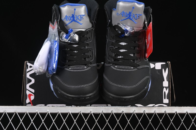 Nike Awake NY x Air Jordan 5 Black Metallic Basketball Shoes - DV4982-004