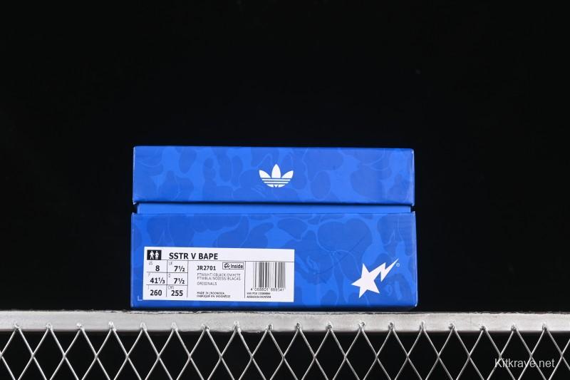 Adidas Bape Superstar Casual Sneakers with Shell Toe Design - JR2701