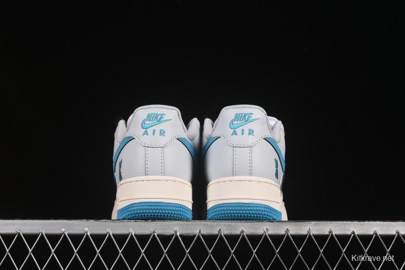 Nike Air Force 1 '07 Low LV Collaboration Gray Blue Sole Casual Sneakers - JJ2508-704