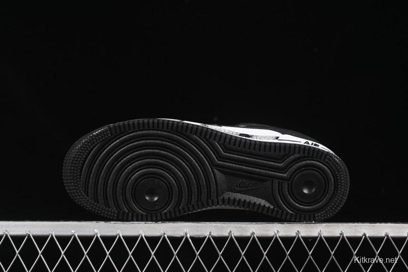 Nike Air Force 1'07 Low Custom Denim Swoosh Casual Sneakers - ZH0316-091