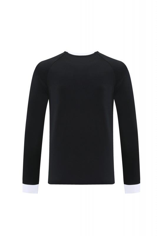 2025 Adidas Originals Long Sleeve T-Shirt Collection - Navy/White/Black with 3-Stripes