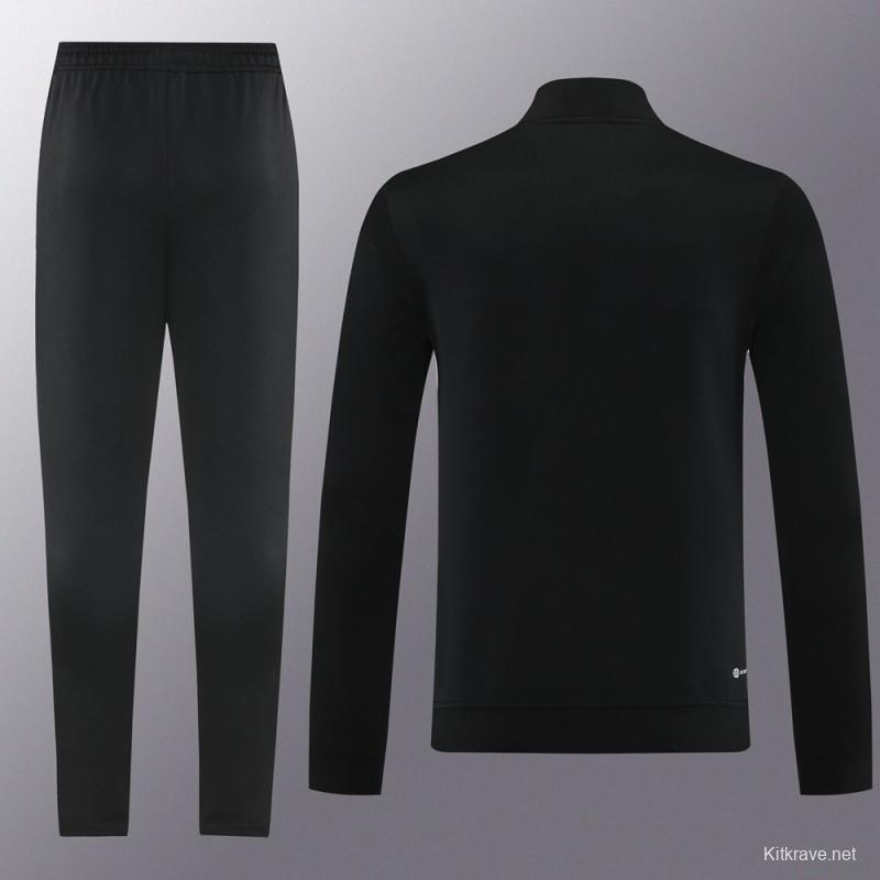 2025 Adidas Orange/Black Full Zipper Jacket +Long Pants