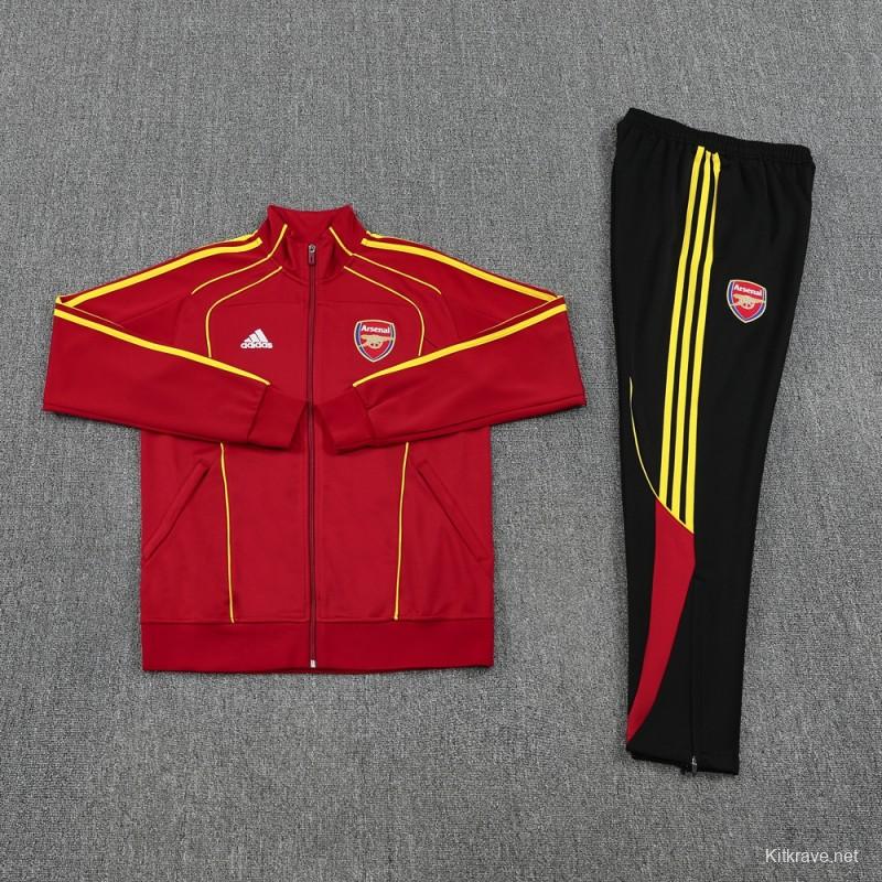 25/26 Arsenal Red Full Zipper Jacket +Long Pants