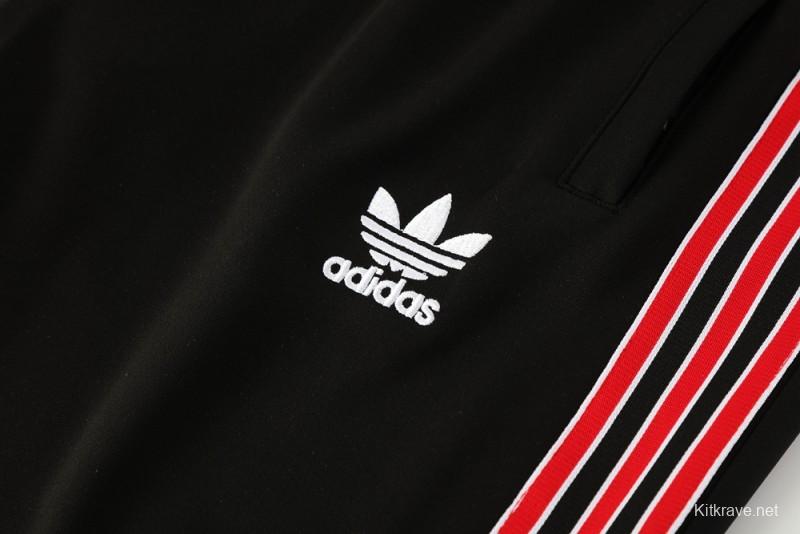 25/26 Manchester United Red/Black Full Zipper Jacket +Long Pants