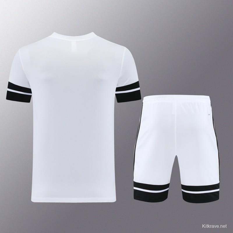 2025 Adidas White Short Sleeve Jersey+Shorts
