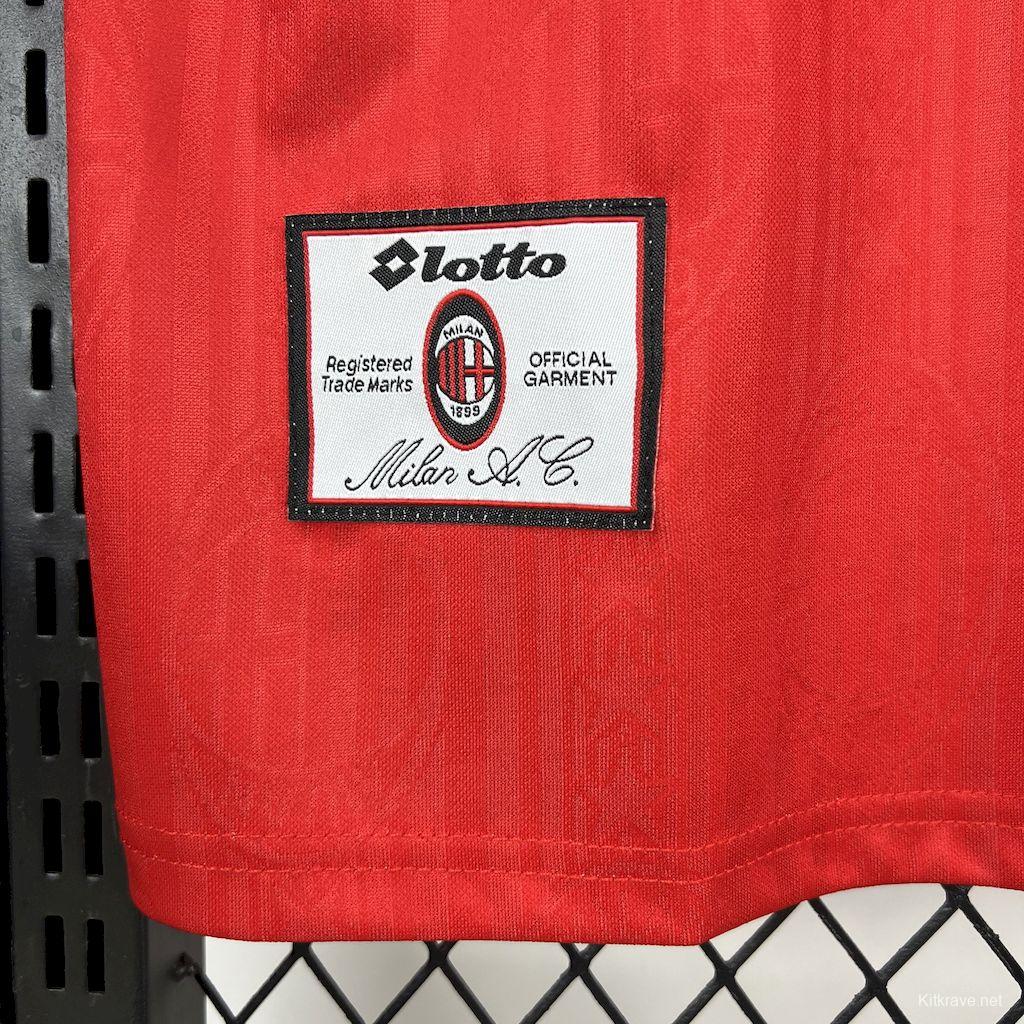 Retro 1998/99 AC Milan Away Red Jersey