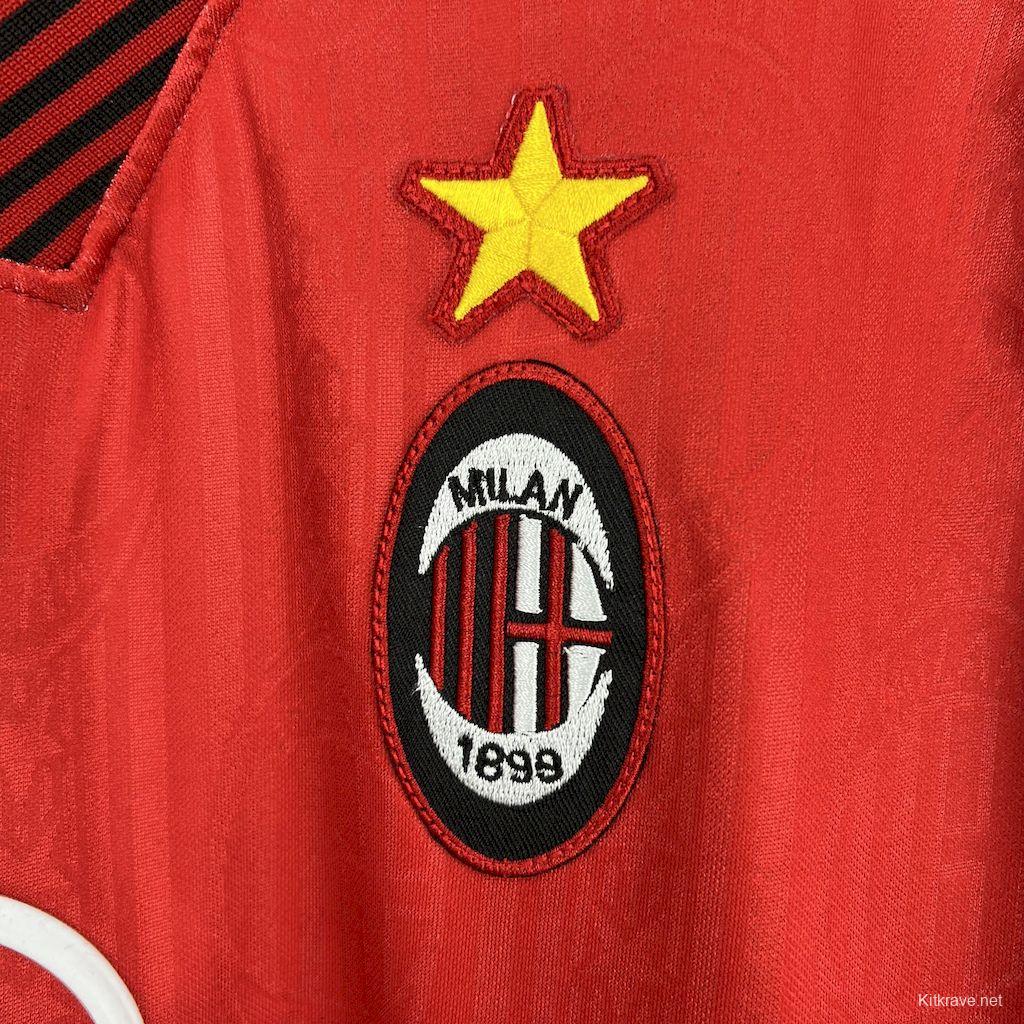 Retro 1998/99 AC Milan Away Red Jersey
