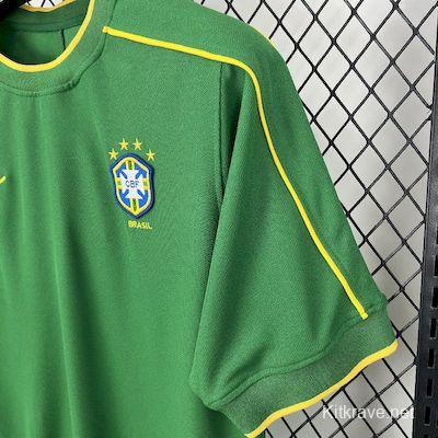 Retro 1998 Brazil Goalkeeper Green Jersey