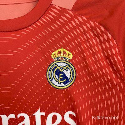 2025/26 Kids Real Madrid Orange Color Goalkeeper Red Jersey