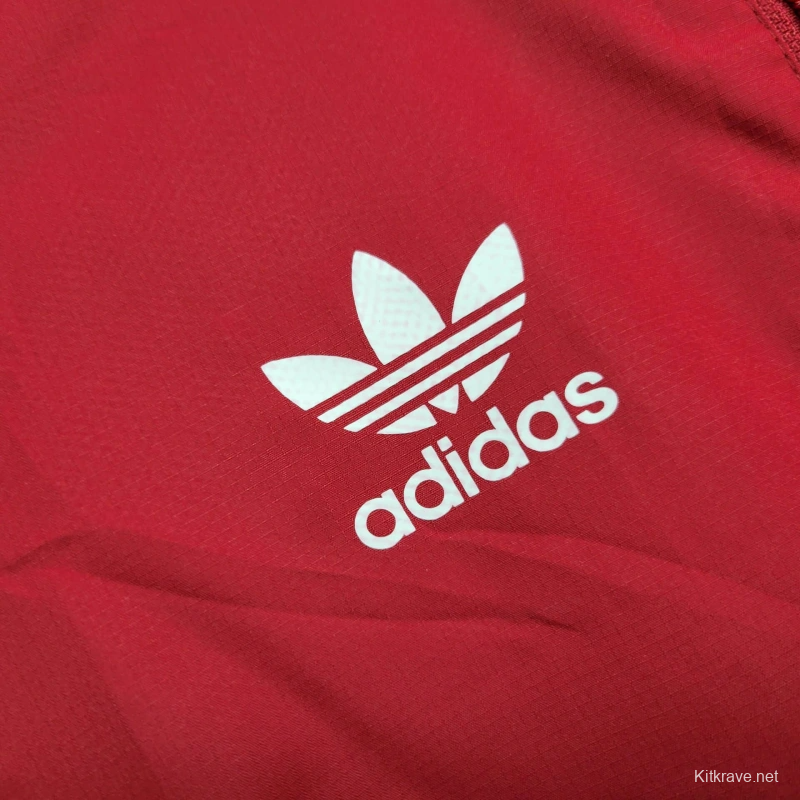 25/26 Nottingham Forest Jacket Red Windbreaker