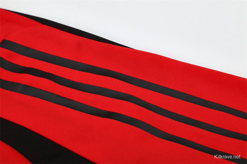 Retro 04/05 AC Milan Red Half Zipper Jacket