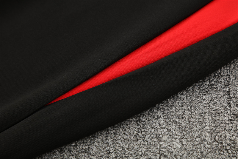 25/26 Portugal Black Half Zipper Jacket+Long Pants