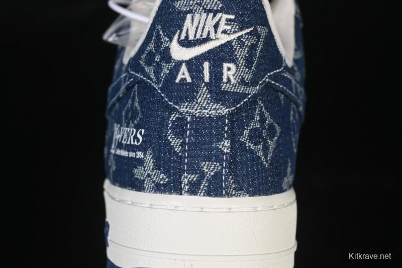 Nike Air Force 1 '07 Low LV Collaboration White Blue Casual Sneakers - YF9511-811