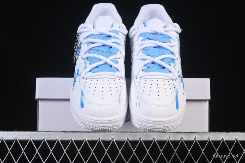 Nike Air Force 1 '07 Low Sagittarius Hand-Painted Doodle Zodiac Series Low-Top Casual Sneakers - 11231221