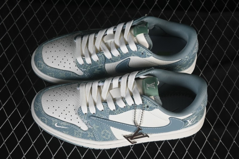 Nike Travis Scott x Fragment Design x Air Jordan 1 Low OG SP AJ1 Low Top Casual Sneakers - SC0601-057