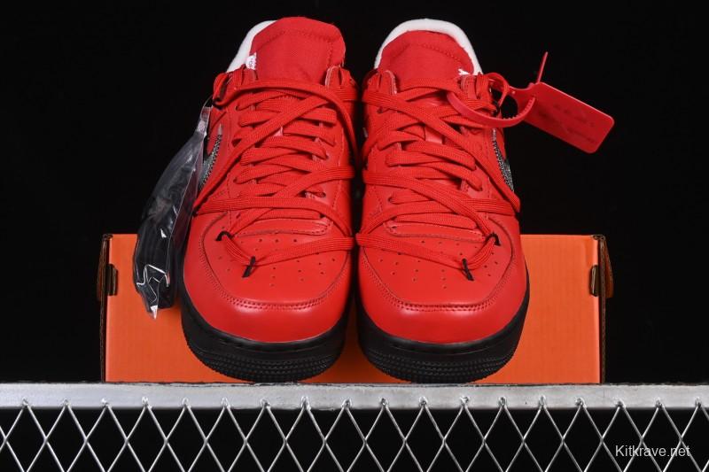 Nike Off White Air Force 1 '07 Low Casual Sports Sneakers - DD1876-600