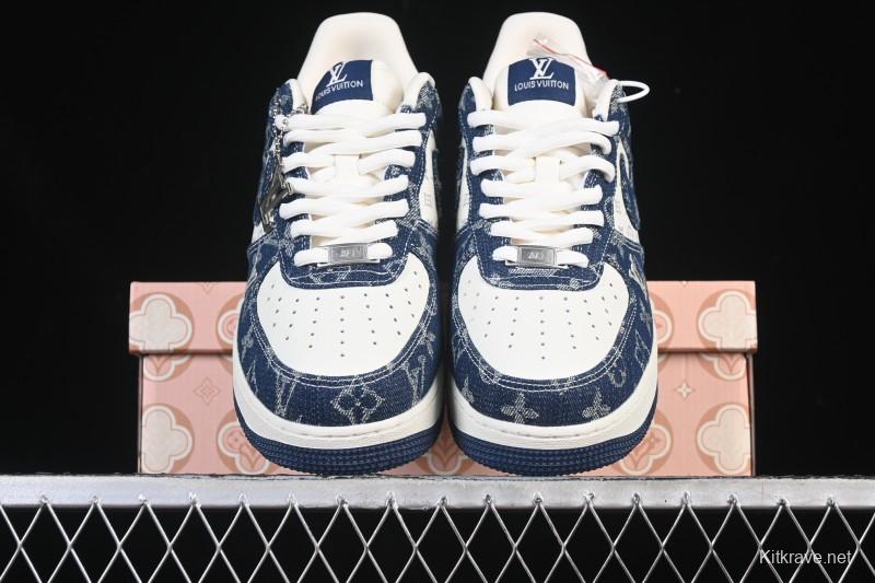 Nike Air Force 1 '07 Low LV Collaboration White Blue Casual Sneakers - YF9511-811