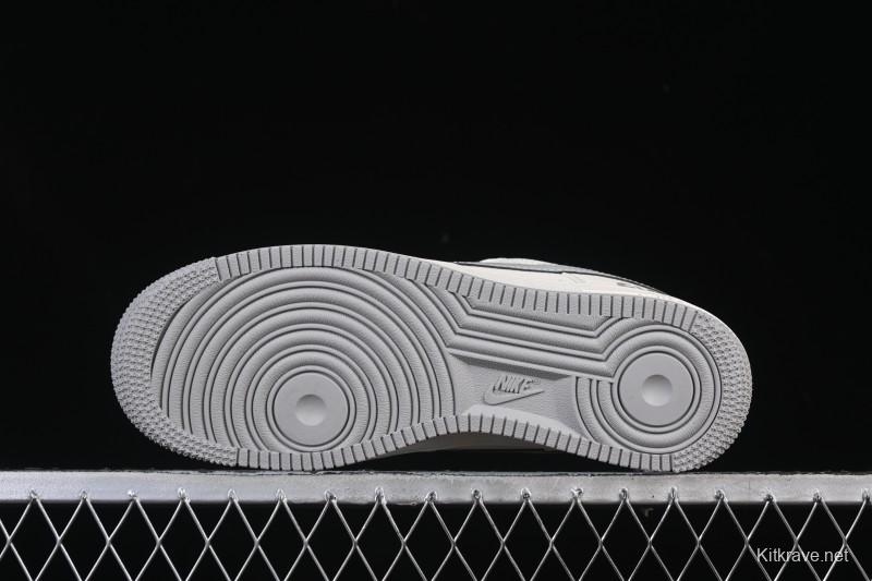 Nike Air Force 1 '07 Low Gucci Collaboration Ghost Face Beige Gray Casual Sneakers - QW5836-024