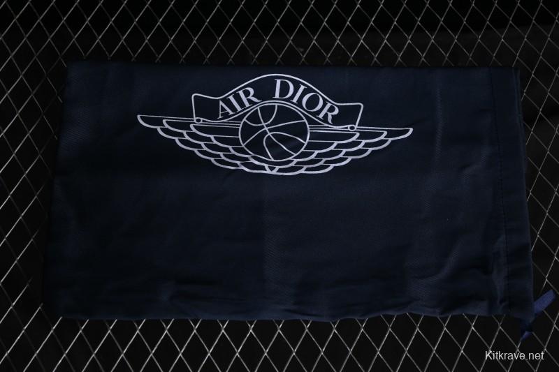 Dior Air Jordan 1 Low White Grey Collaboration Low-Top Sneakers - CN8608-002