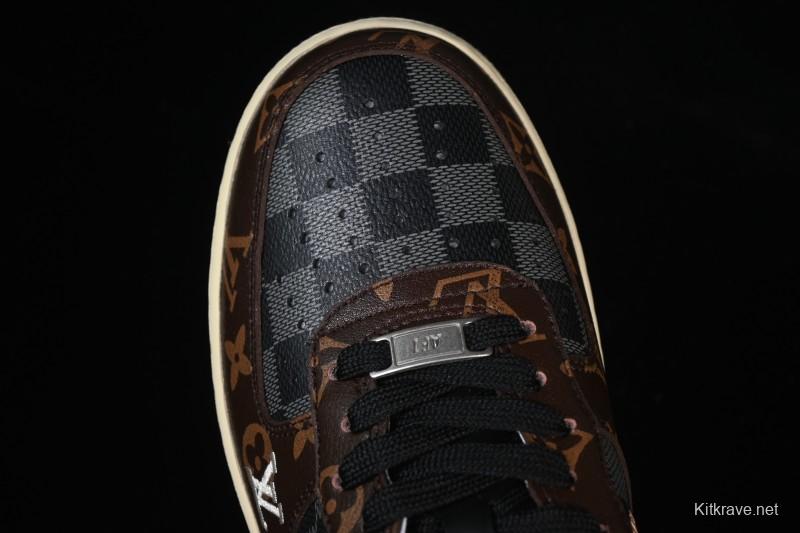 Nike Air Force 1 '07 Low LV Collaboration Coffee Gray Casual Sneakers - SC0601-563