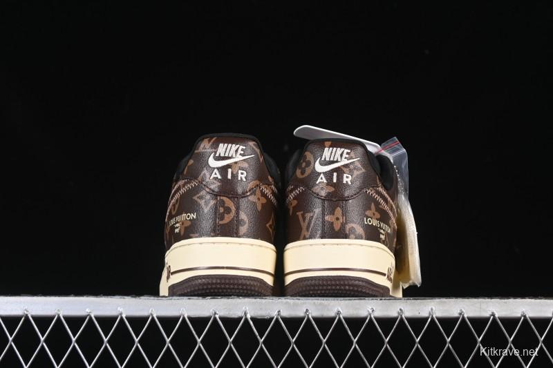 Nike Air Force 1 '07 Low LV Collaboration Coffee Gray Casual Sneakers - SC0601-563