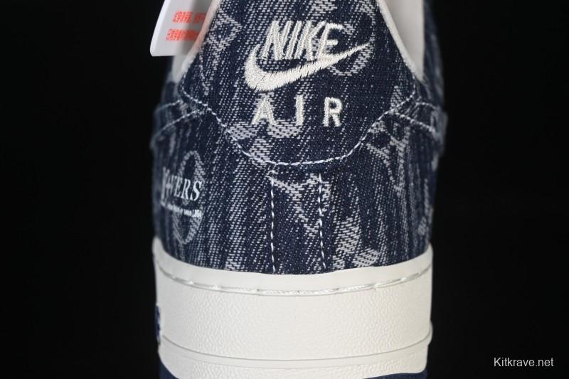 Nike Air Force 1 '07 Low LV Collaboration White Blue Casual Sneakers - YF9511-812