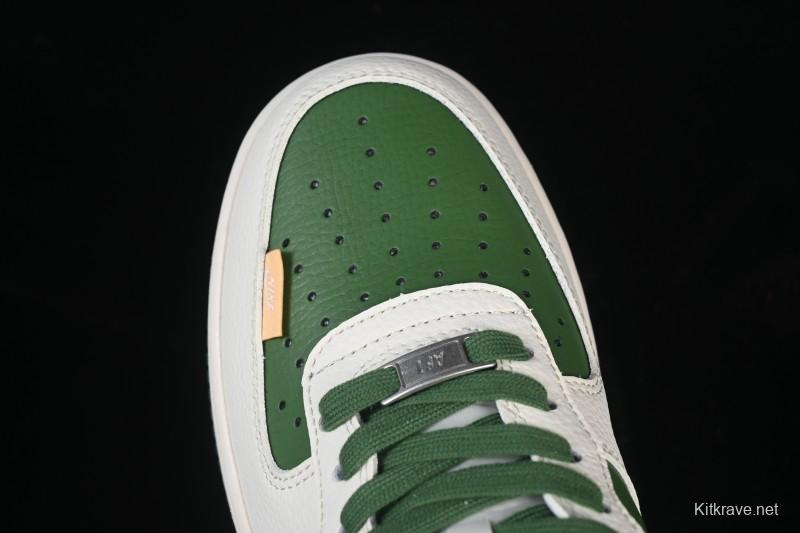Nike Air Force 1 '07 Low Stone Island Collaboration Beige Green Floral Casual Sneakers - JP8028-010