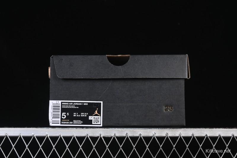 Nike Air Jordan 1 Mid AJ1 White Wheat Mid-Top Casual Sneakers - DQ8426-200