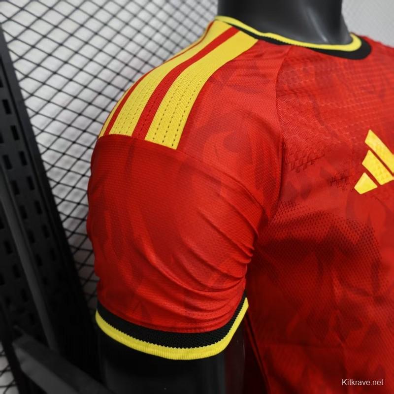 Player Version 2025 Belgium Home Jersey