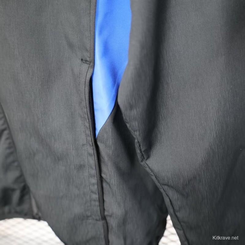 25/26 Manchester United Black Windbreaker (with Inner Lining)