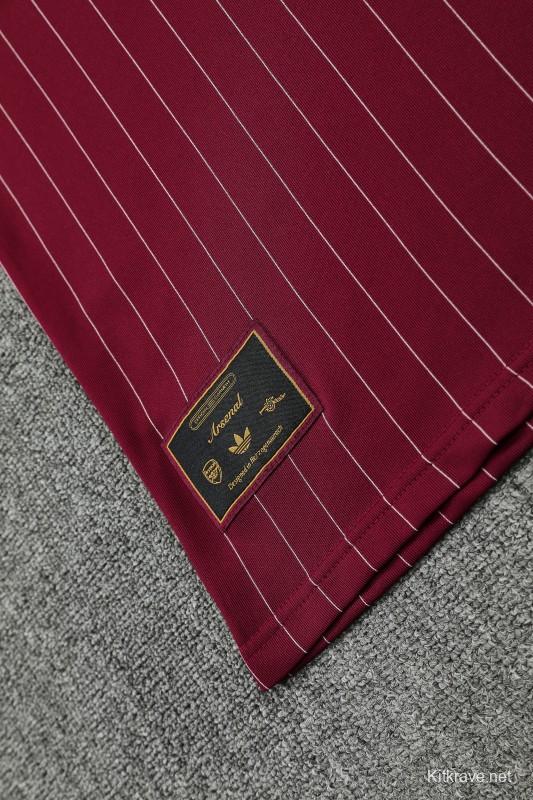 25/26 Arsenal Adidas Original Wine Short Sleeve Jersey+Shorts