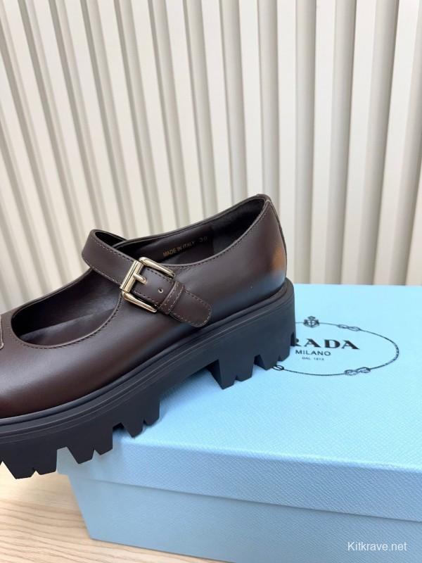 Prada 2025 SS Platform Mary Jane Shoes - LY00300