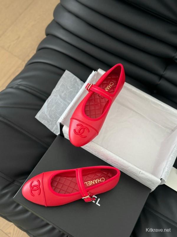 Chanel SS 2025 Runway Mary Jane Flats - LY00